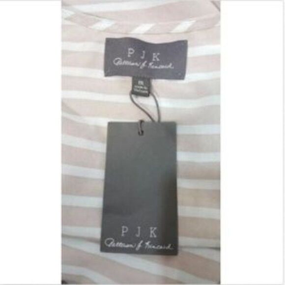 PJK Area Tank Striped Top Shell M NEW Beige - Picture 3 of 5